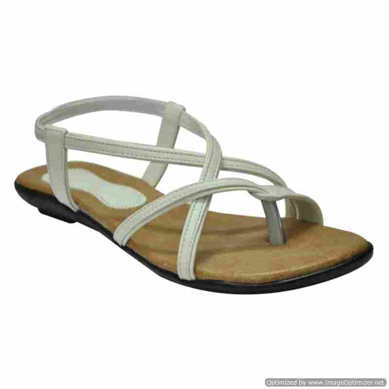flat sandals for women white